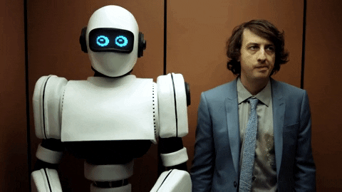 Robot con humano 