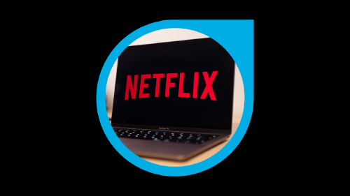Portátil con app Netflix 